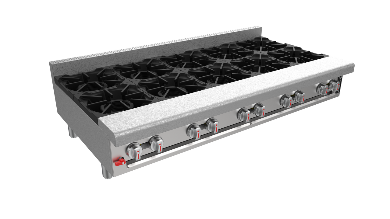 Venancio G60CT-60B 60" Hot Plate with 10 VT Burners, Genesis Series