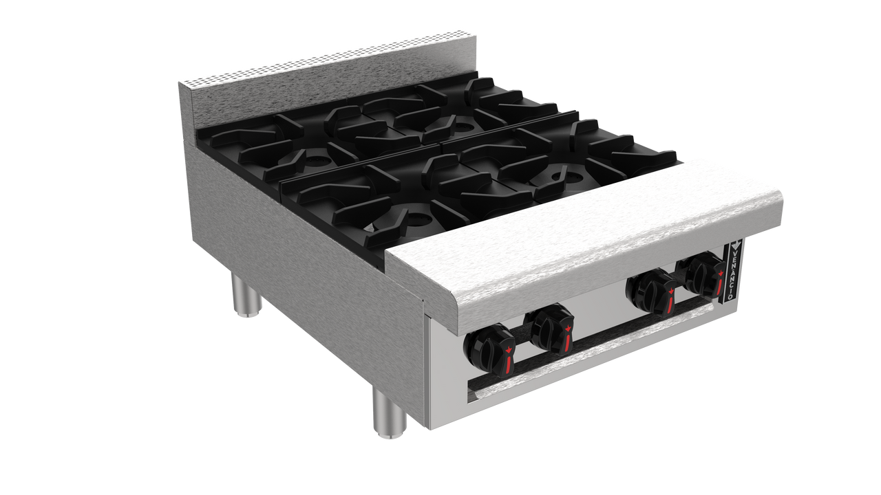 Venancio R24CT-24B 24" Hot Plate with 4 Burners, Restaurant Series