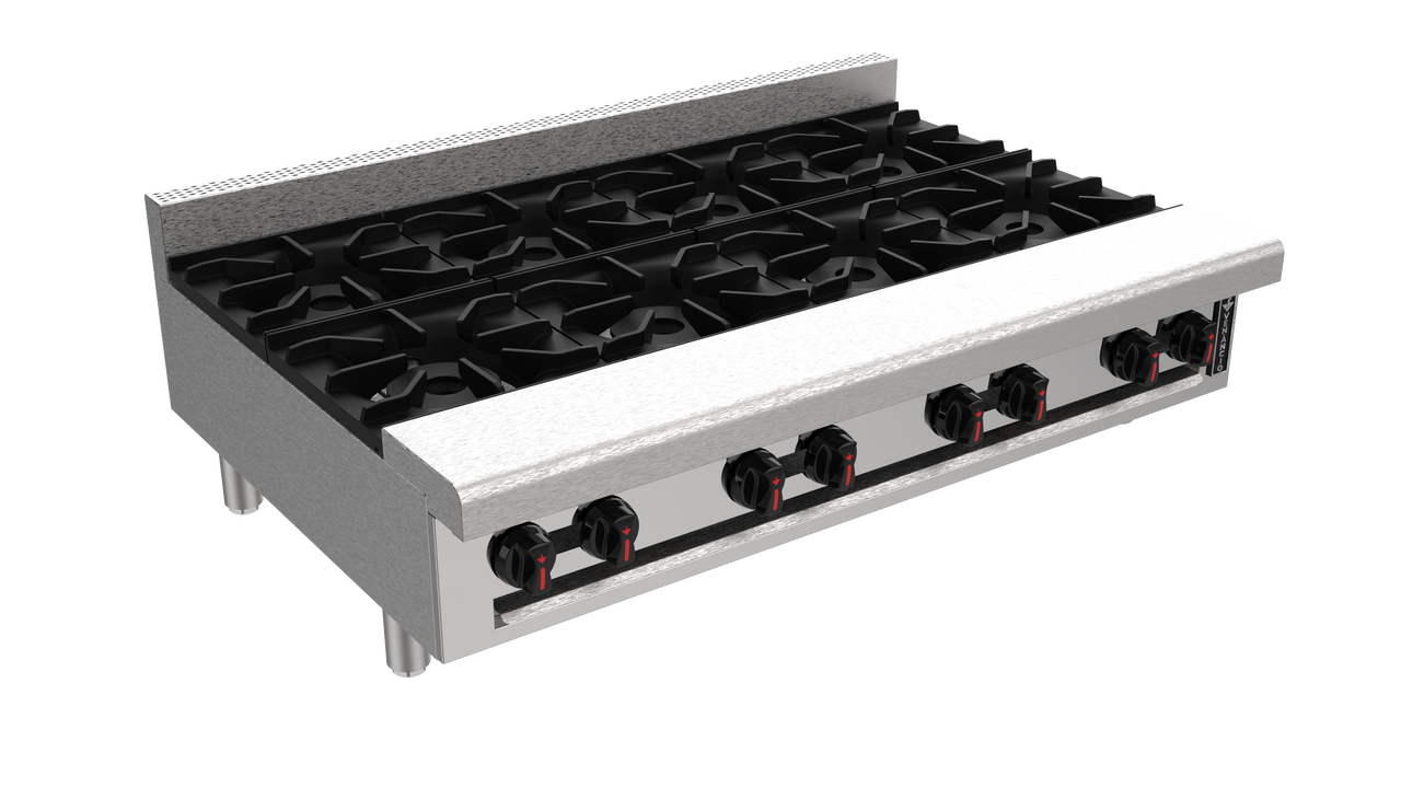 Venancio R48CT-48B 48" Hot Plate with 8 Burners, Restaurant Series