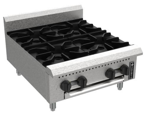 Venancio PHP24G-CT 24" Countertop Hot Plate with 4 Burners, Prime Series