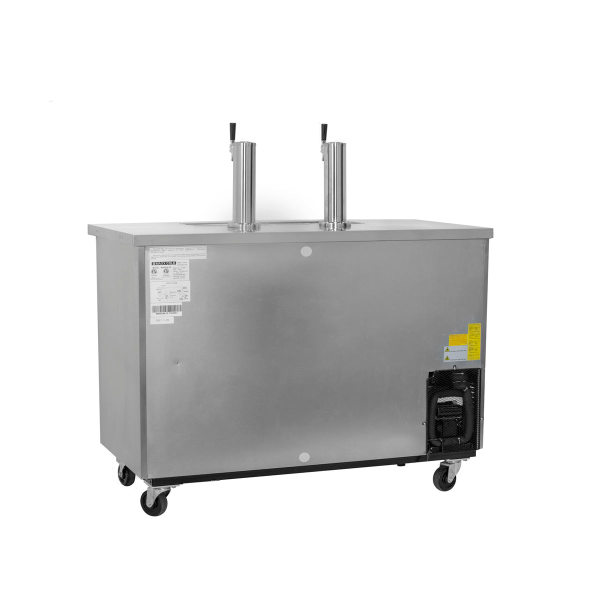 Maxx Cold MXBD48-1SHC X-Series Single Tower, 2 Tap Beer Dispenser, 47.5"W, 10.5 cu. ft.