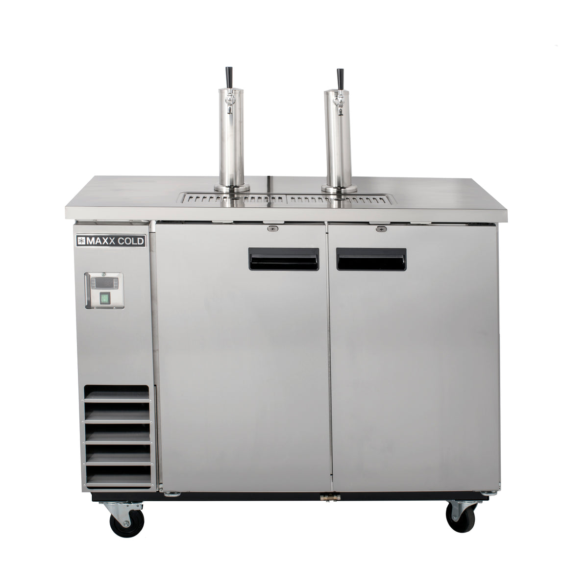 Maxx Cold MXBD48-2SHC X-Series Dual Tower, 2 Tap Beer Dispenser, 47.5"W, 10.5 cu. ft.