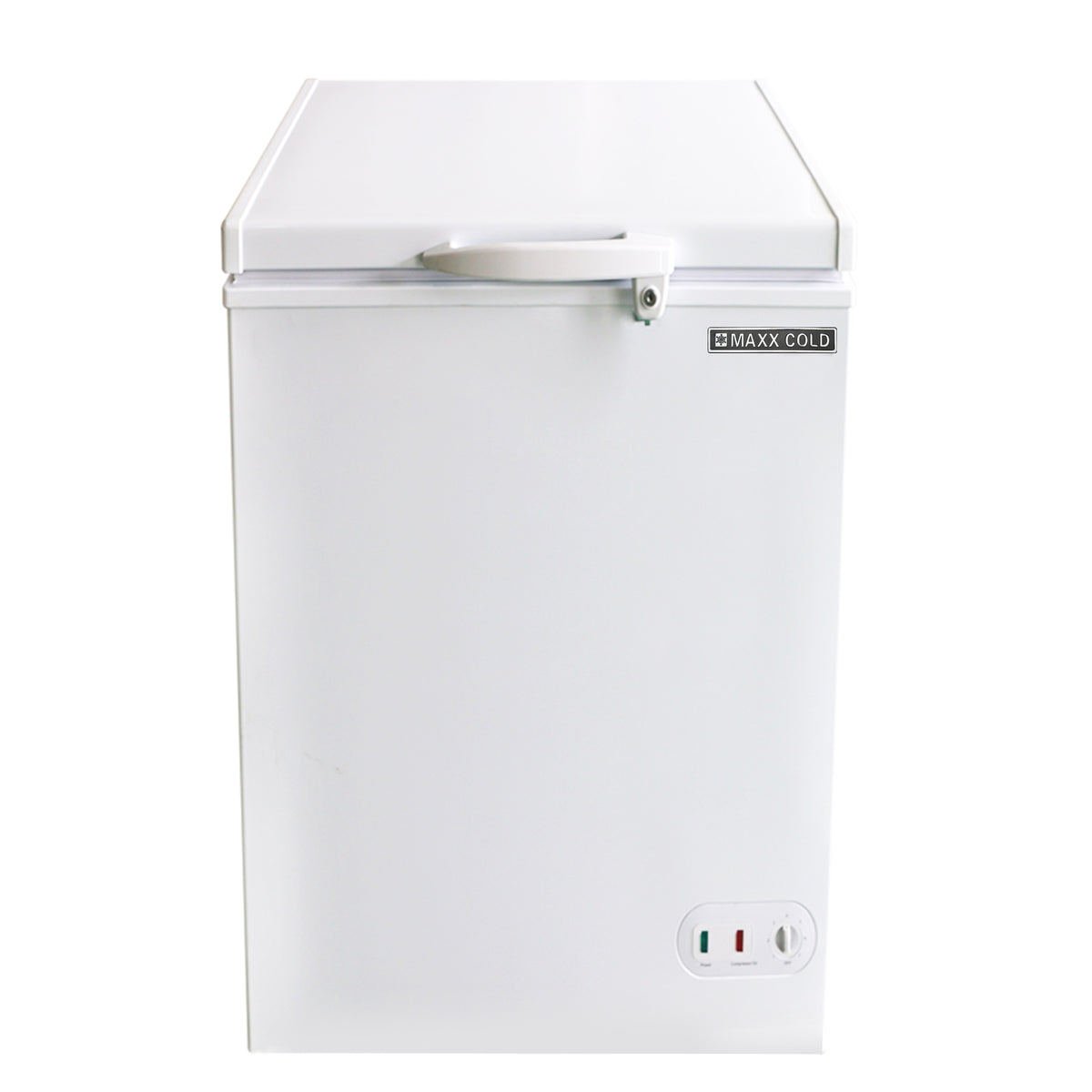 Maxx Cold MXSH3.4SHC Select Series Compact Chest Freezer with Solid Top, 22.8"W, 3.4 cu. ft. Storage Capacity, Locking Lid, White