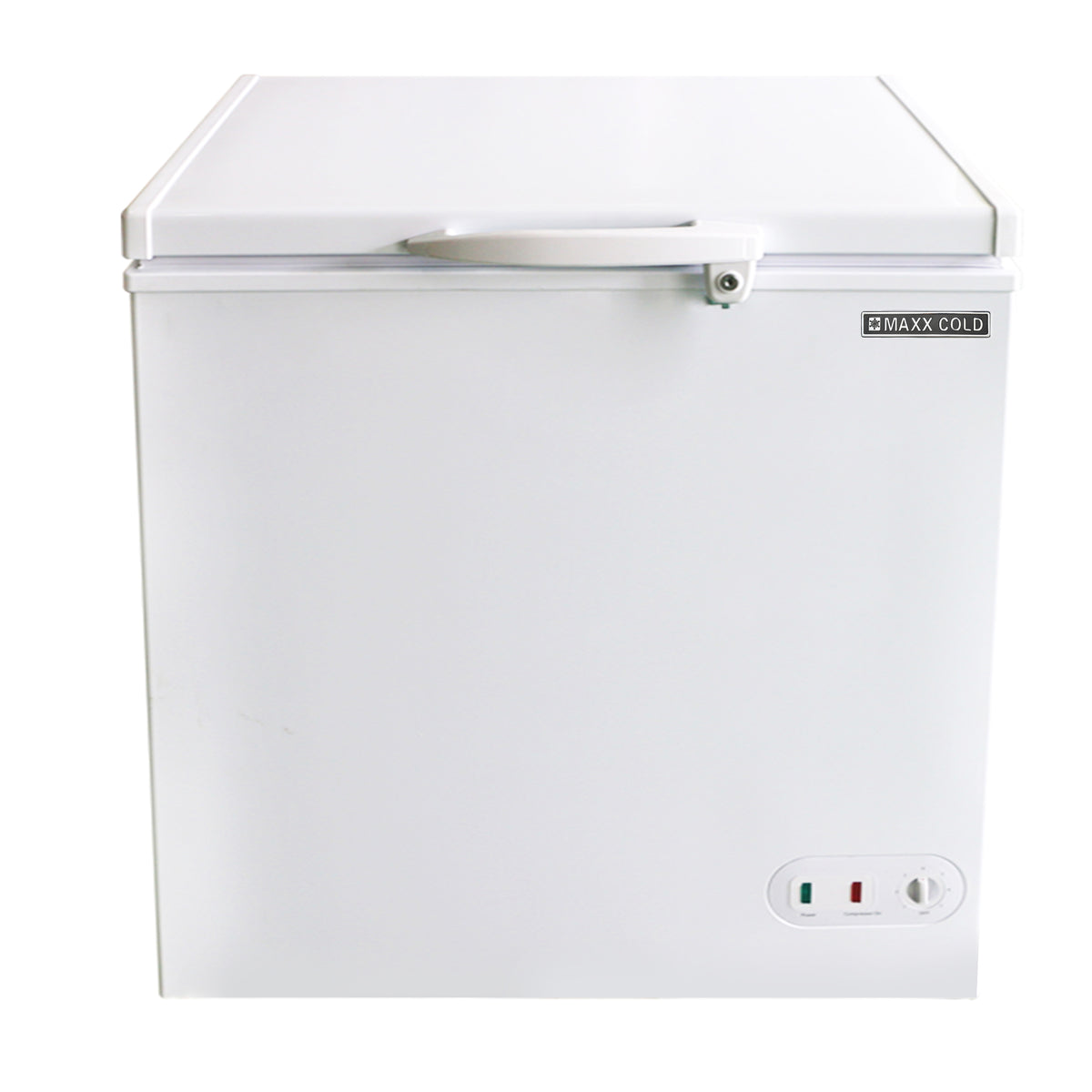 Maxx Cold MXSH5.2SHC Select Series Compact Chest Freezer with Solid Top, 30.4"W, 5.2 cu. ft. Storage Capacity, Locking Lid, White