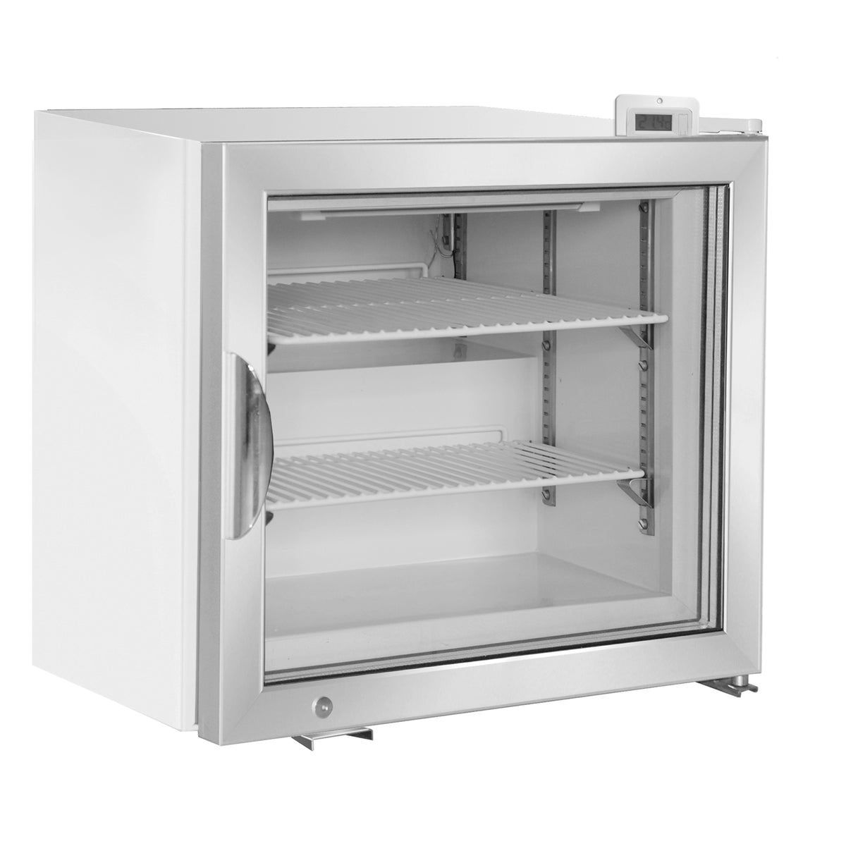 Maxx Cold MXM1-2FHC X-Series Glass Door Countertop Merchandiser Freezer, 22.4"W, 2.1 cu. ft. Storage Capacity, in White