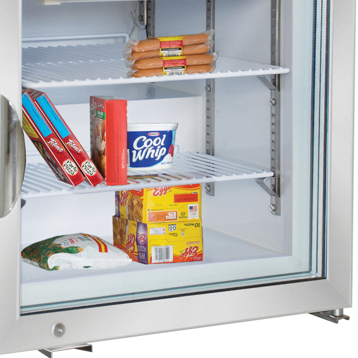 Maxx Cold MXM1-2FHC X-Series Glass Door Countertop Merchandiser Freezer, 22.4"W, 2.1 cu. ft. Storage Capacity, in White