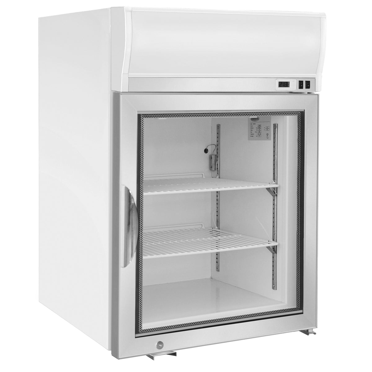 Maxx Cold MXM1-4FHC X-Series Glass Door Countertop Merchandiser Freezer, 24.4"W, 4.2 cu. ft. Storage Capacity, in White