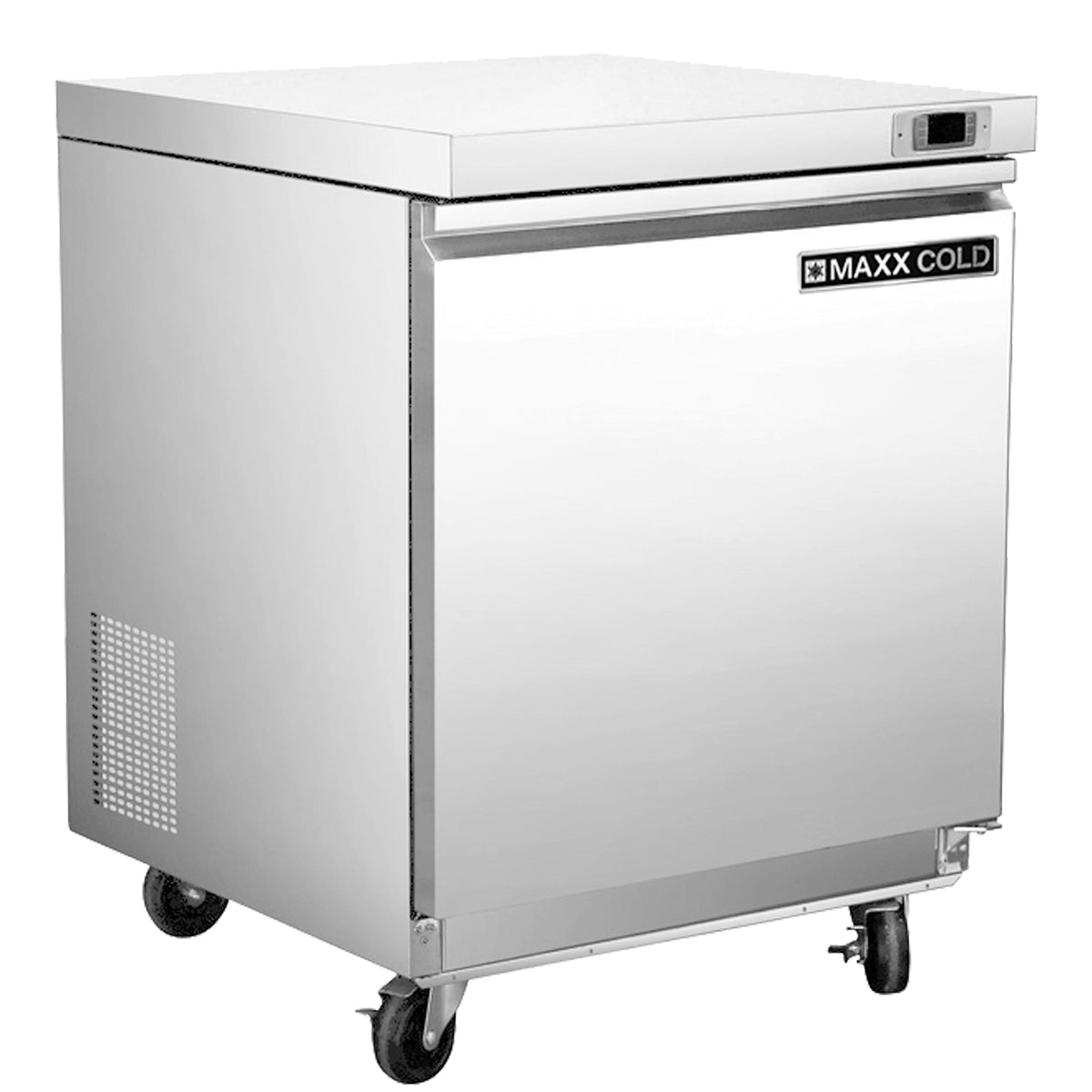 Maxx Cold MXSF29UHC Single Door Undercounter Freezer, 27.5"W, 6.7 cu. ft. Storage Capacity, in Stainless Steel