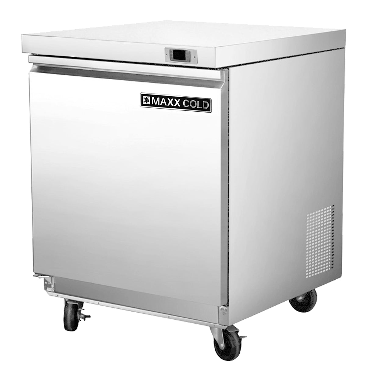 Maxx Cold MXSF29UHC Single Door Undercounter Freezer, 27.5"W, 6.7 cu. ft. Storage Capacity, in Stainless Steel