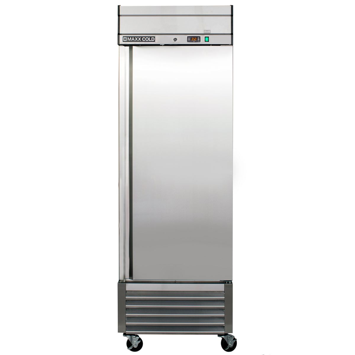 Maxx Cold MXSR-23FDHC Single Door Reach-In Refrigerator, Bottom Mount, 27"W, 23 cu. ft. Storage Capacity, in Stainless Steel