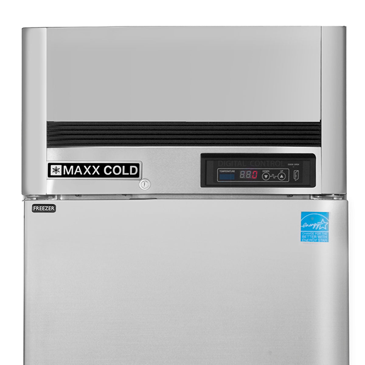 Maxx Cold MCRT-23FDHC Single Door Reach-In Refrigerator Top Mount, 27", 23 cu. ft. Storage Capacity, Energy Star Rated, in Stainless Steel