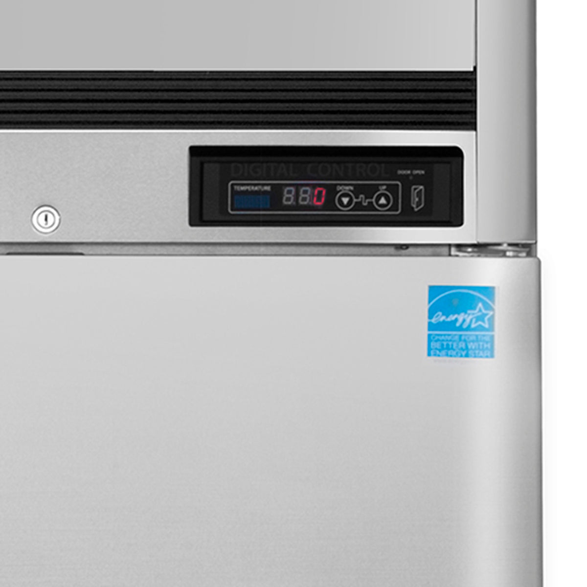 Maxx Cold MCFT-49FDHC Double Door Reach-In Freezer, Top Mount, 54"W, 49 cu. ft. Storage Capacity, Energy Star Rated, in Stainless Steel