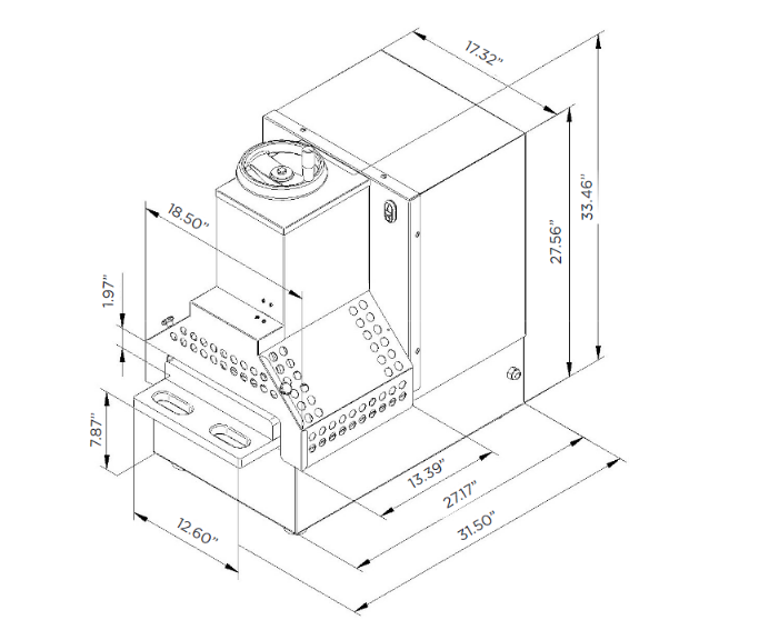 Jaccard KT-ALP Semi-Automatic Commercial Meat Flattener with Stand & Diamond Face Plate