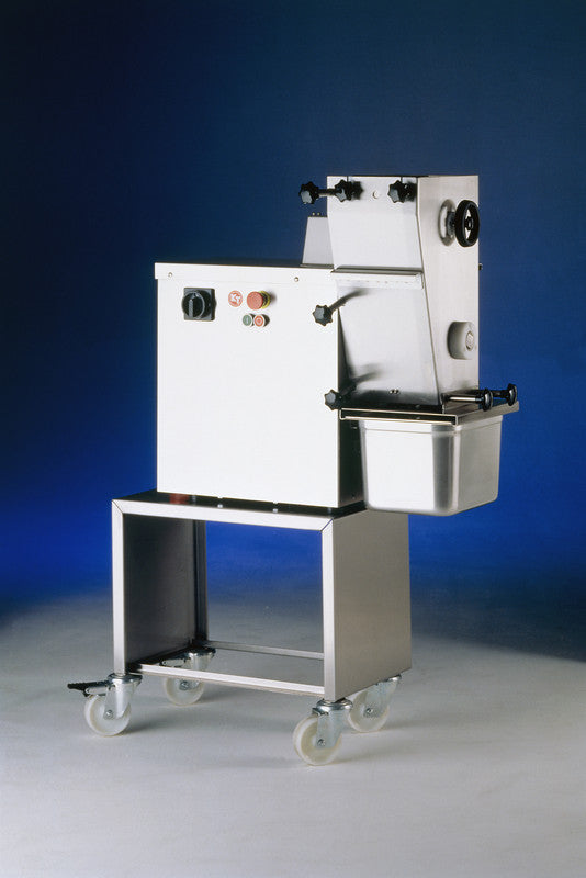 Jaccard FS19-201806 High Speed Strip Slicer with 6mm Straight Edge Blade Set, Feeding Tray & Stand