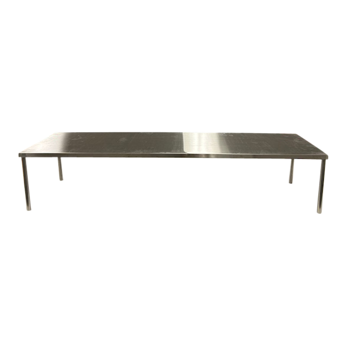 BevLes BVOS-18 Over Shelf Storage Shelf for 3-Well Steam Tables, 18"W, in Silver (BVOS-18-3)