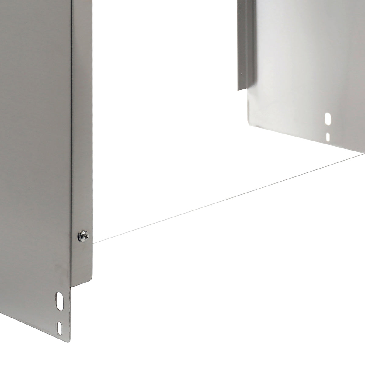 BevLes BVSG-12 Sneeze Guard for 2-Well Steam Tables, 12"W, in Silver (BVSG-12-2)