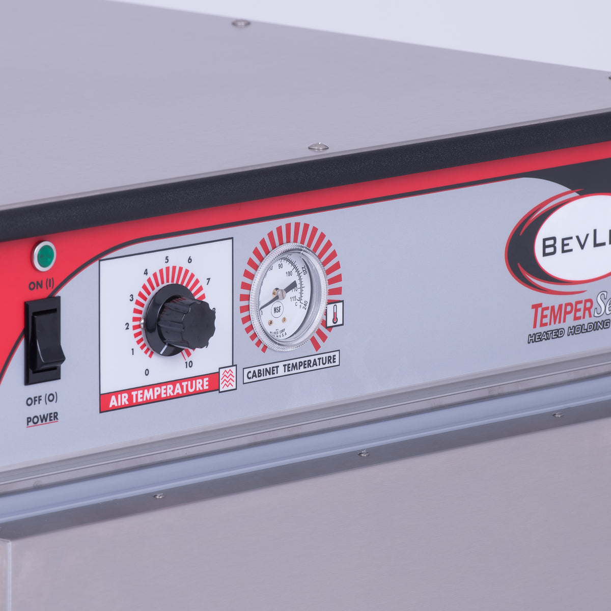 BevLes HTSS74 Temper Select Full Size Heated Holding Cabinet, Narrow Width, 115V, in Silver (HTSS74P161)
