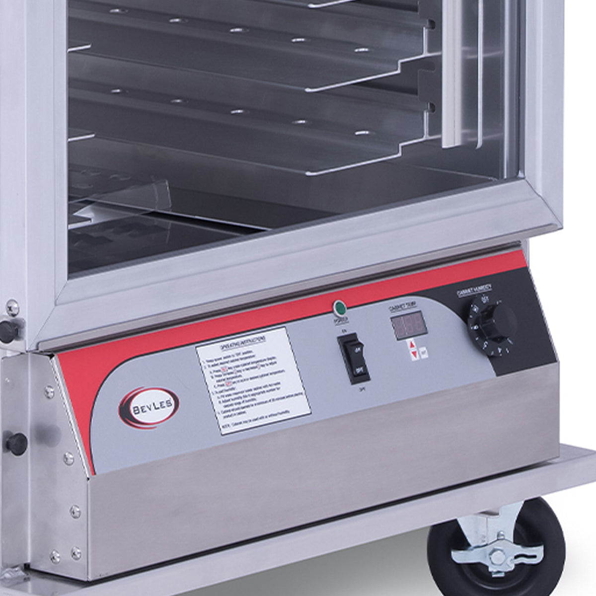 BevLes PICA70-32-AED Full Size Extra Deep Non-Insulated PICA Proofing Cabinet, 230V, Left Hand Hinge, 3 Doors, in Silver (PICA70-32-AED-4L3)
