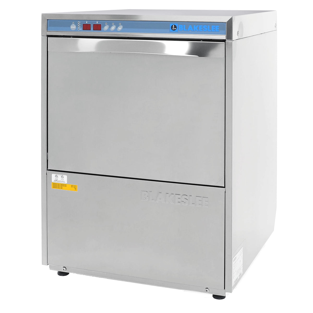 Blakeslee UC-18D Undercounter High-Temp Dishwasher with Digital Display, 23.625"W, 220-240V, 60Hz, 1 Phase, in Silver (UC-18D-1)