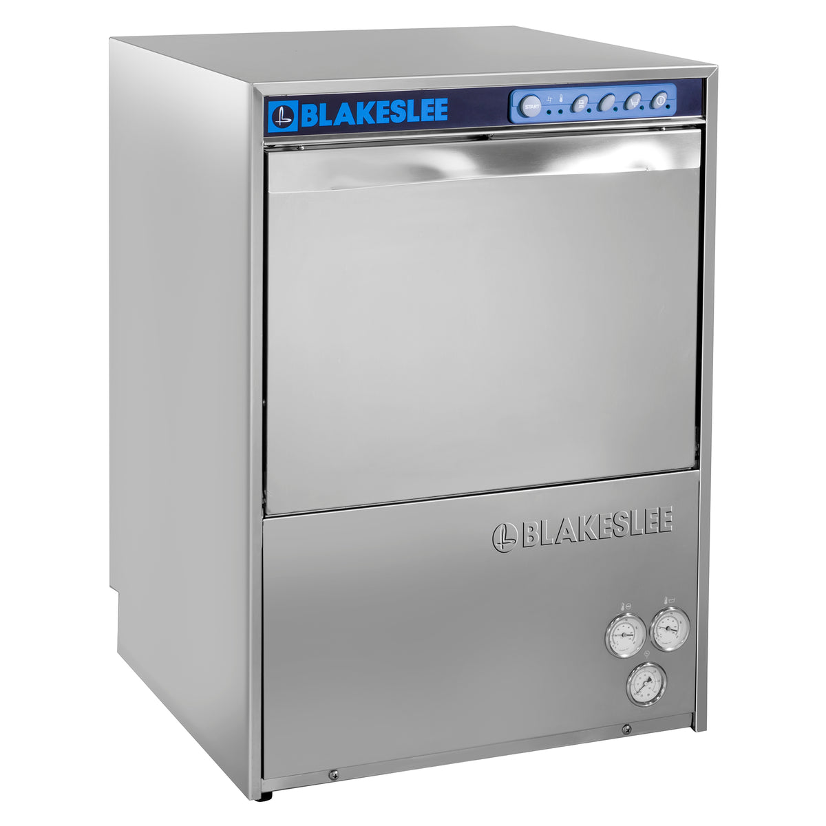 Blakeslee UC-18 Undercounter High-Temp Dishwasher, 23.625"W, 220-240V, 60Hz, 3 Phase, in Silver (UC-18-3)