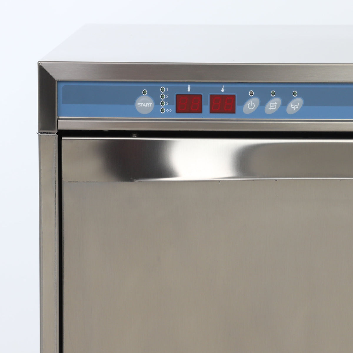 Blakeslee UC-18D Undercounter High-Temp Dishwasher with Digital Display, 23.625"W, 220-240V, 60Hz, 3 Phase, in Silver (UC-18D-3)