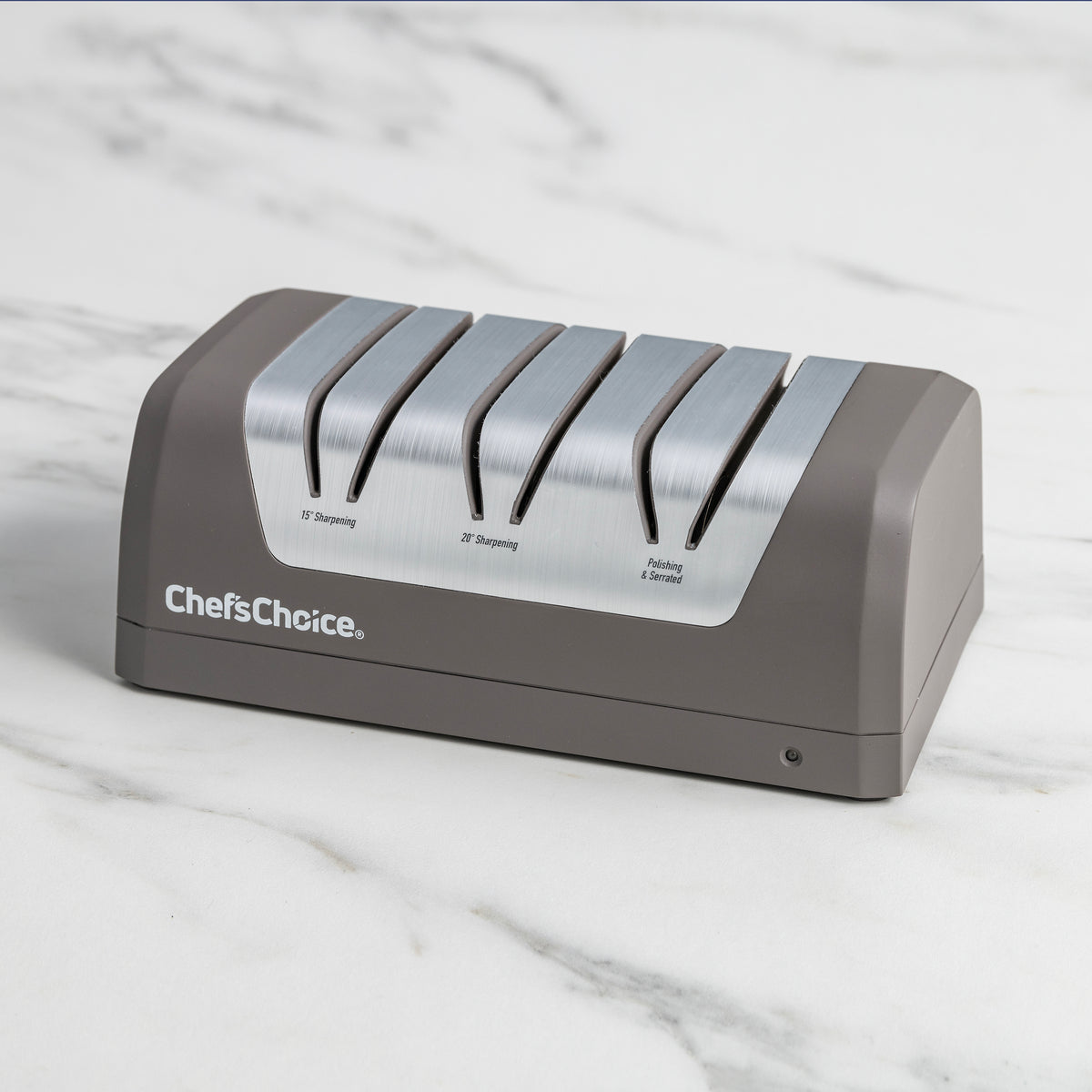 Chef's Choice DCB1520 Rechargeable AngleSelect DC 1520 Electric Knife Sharpener for Most Knives, in Slate Gray (SHC52BGY11)