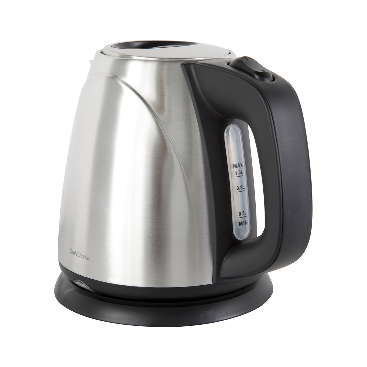 Chef's Choice 673 Cordless Compact Electric Kettle, 1 Liter, in Brushed Stainless Steel (6730001)