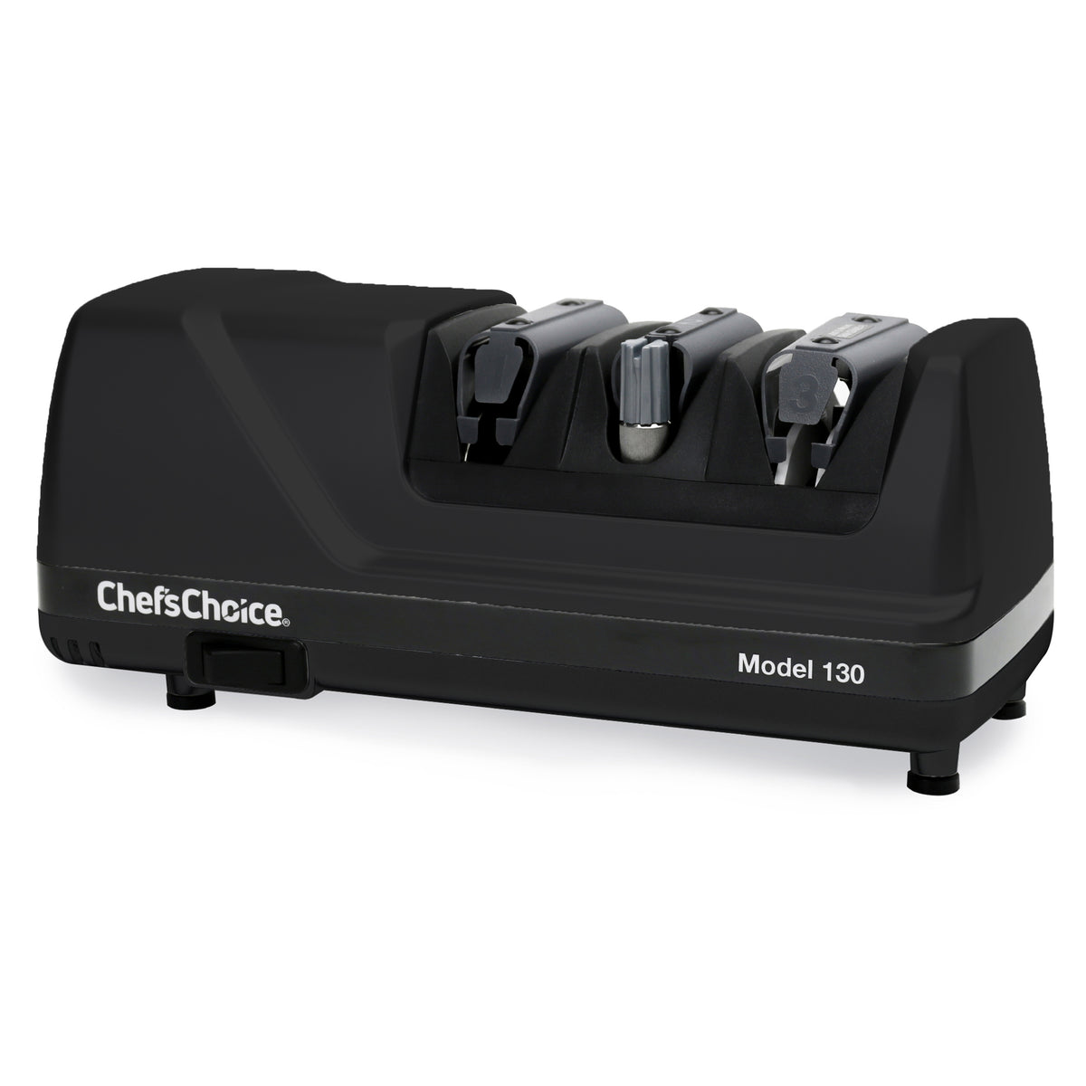 Chef's Choice 130 EdgeSelect Professional Electric Knife Sharpener for Straight Edge and Serrated Knives, in Black (0130501)