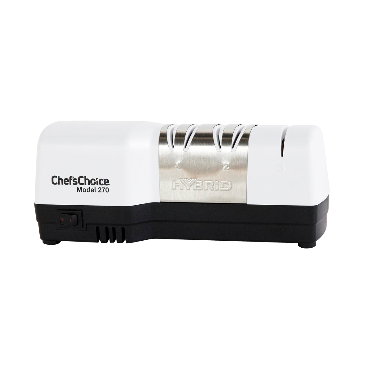 Chef's Choice 270 Diamond Hone Hybrid Knife Sharpener, 3-Stage, in White (0270100)