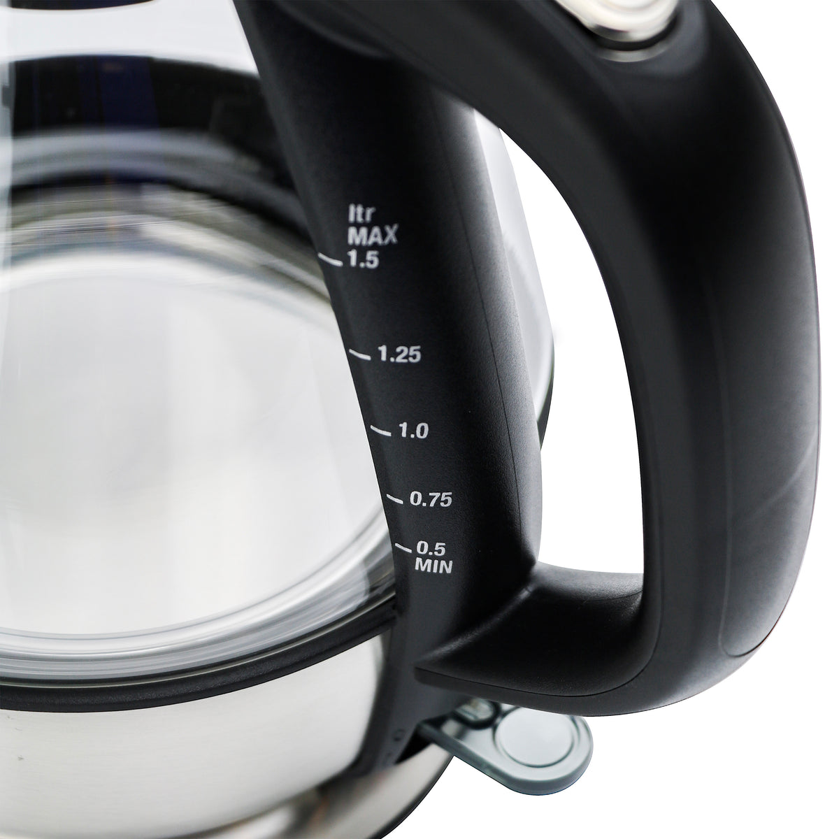 Chef's Choice 680 Cordless Electric Glass Kettle, 1.5 Liter Capacity, in Stainless Steel/Matte Black (6800001)