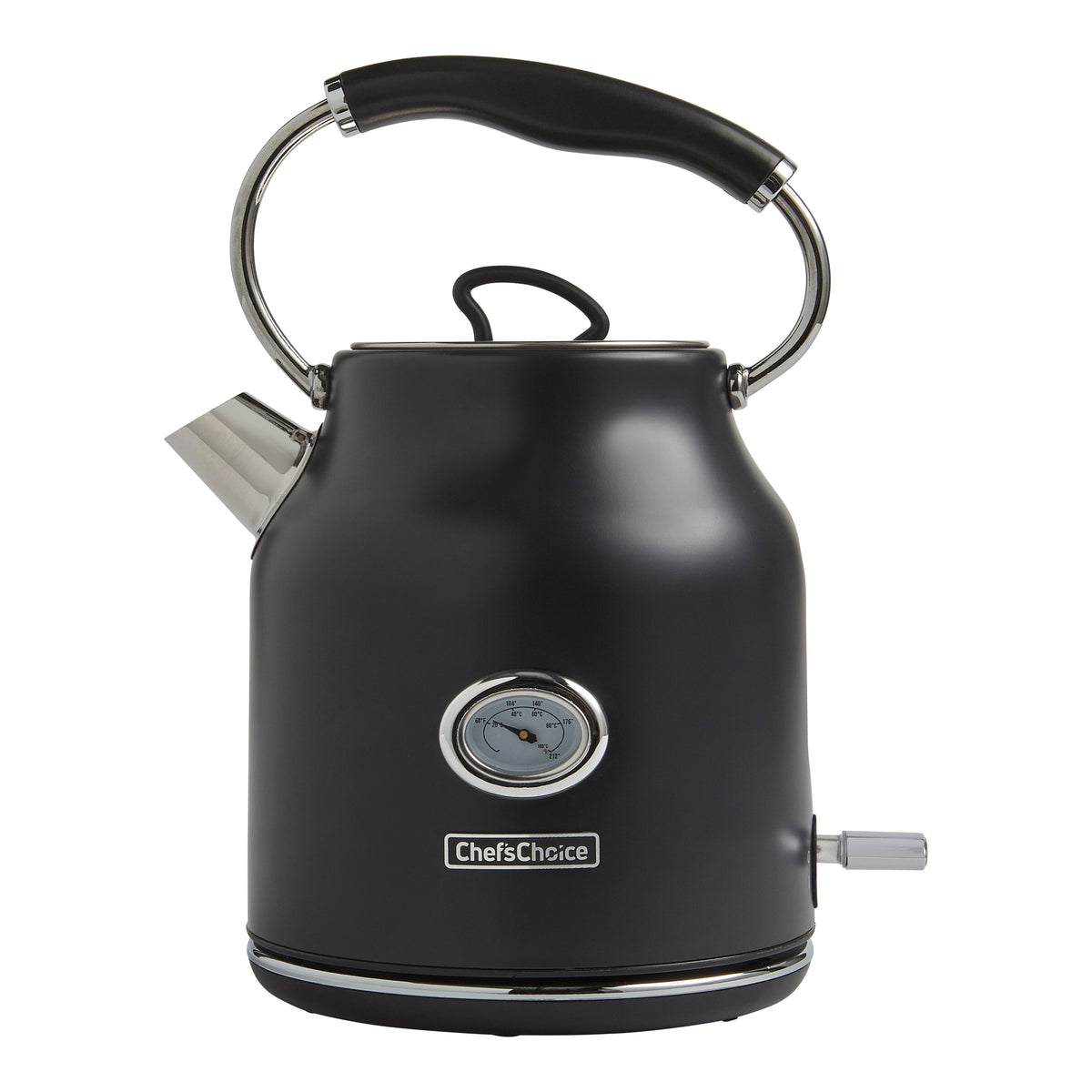 Chef's Choice KTCC17MB13 Gourmezza Electric Kettle with Auto-Shutoff & Boil-Dry Protection, 1.7 Liter Capacity, in Matte Black