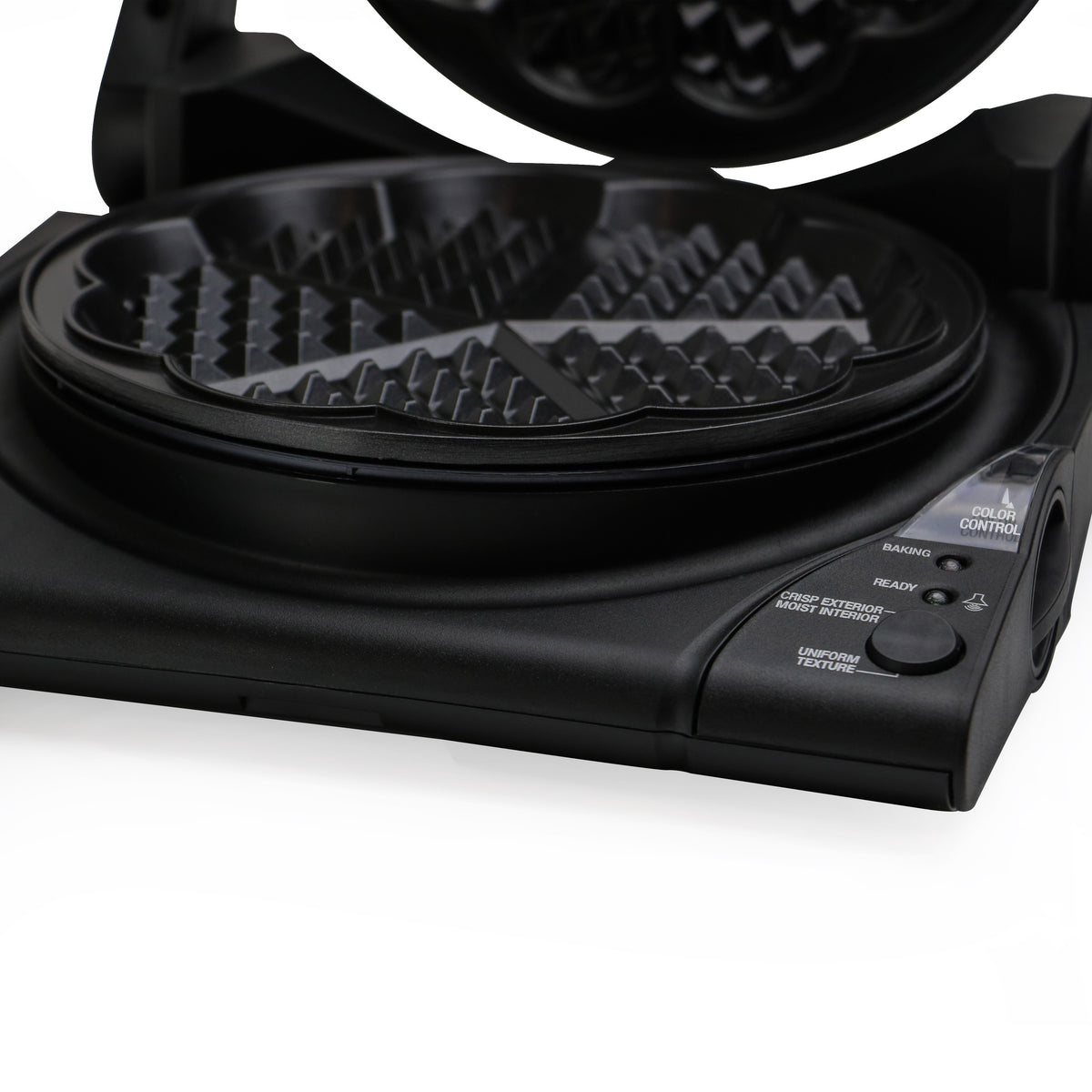 Chef's Choice 840 WafflePro Model 840 Taste/Texture Select Traditional Five-of-Hearts Waffle Maker, in Black (8400000)