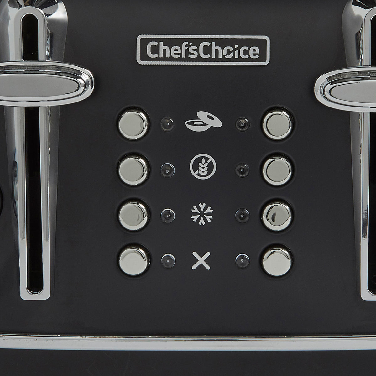 Chef's Choice TTCC4SMB13 Gourmezza 4-Slice Toaster with 5 Functions and 6 Shade Settings, in Matte Black