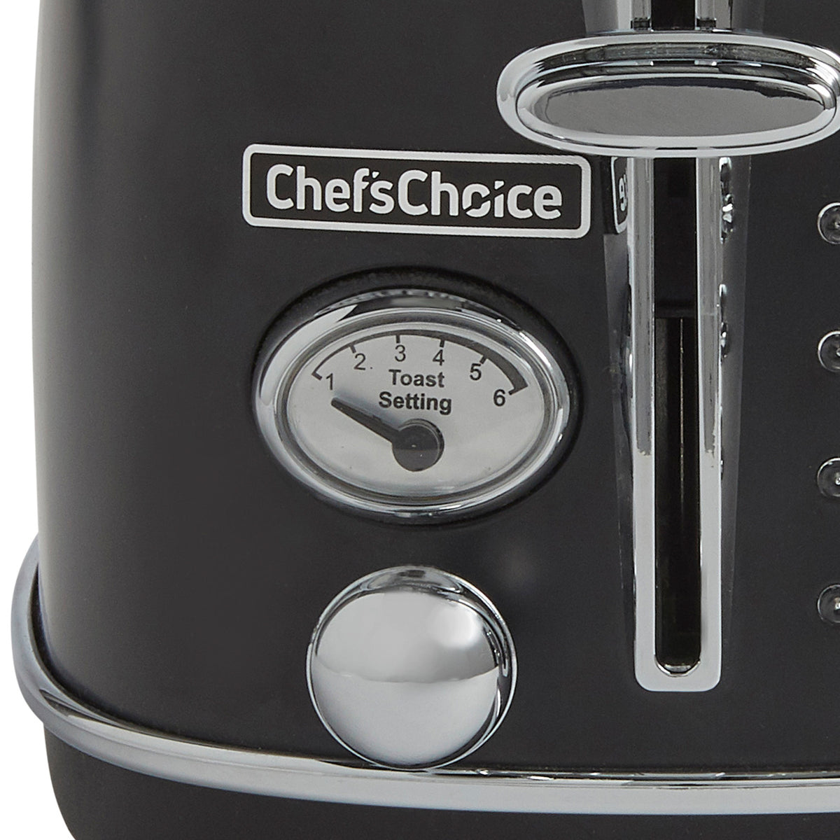 Chef's Choice TTCC2SMB13 Gourmezza 2-Slice Toaster with 5 Functions and 6 Shade Settings, in Matte Black