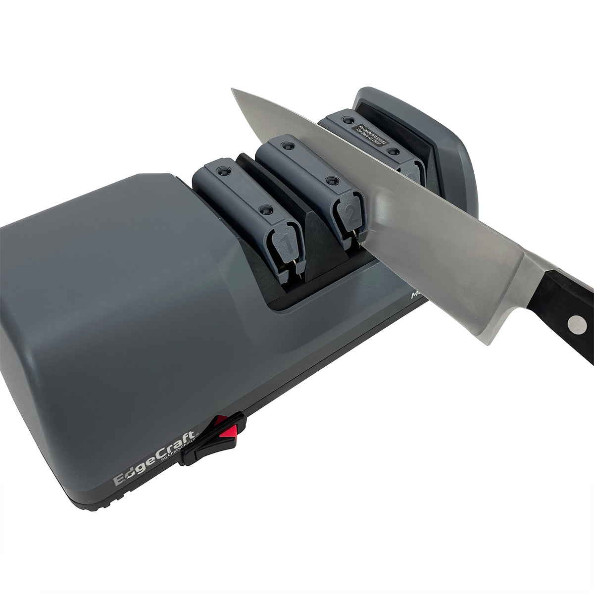 Edgecraft 120 Professional Electric Knife Sharpener, 3-Stage 20-Degree Trizor, in Gray (SHE120GY11)