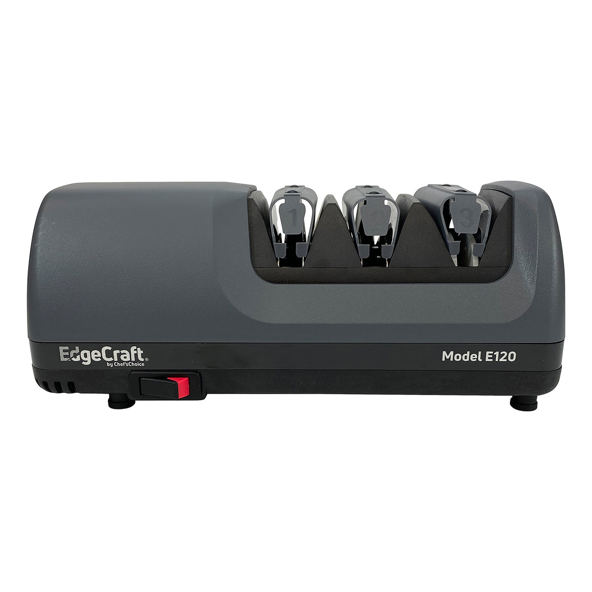Edgecraft 120 Professional Electric Knife Sharpener, 3-Stage 20-Degree Trizor, in Gray (SHE120GY11)