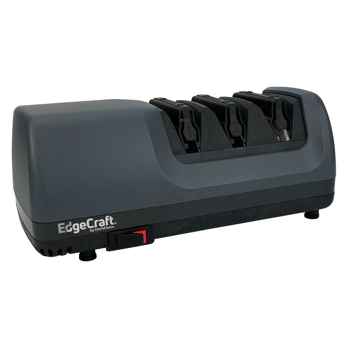 Edgecraft 1520 AngleSelect Professional Electric Knife Sharpener, 3-Stage 15 or 20-Degree Trizor, in Gray (SHE152GY11)