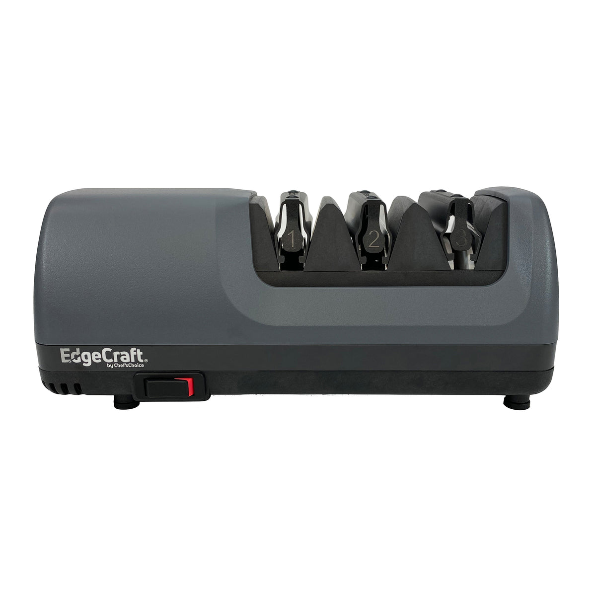 Edgecraft 1520 AngleSelect Professional Electric Knife Sharpener, 3-Stage 15 or 20-Degree Trizor, in Gray (SHE152GY11)