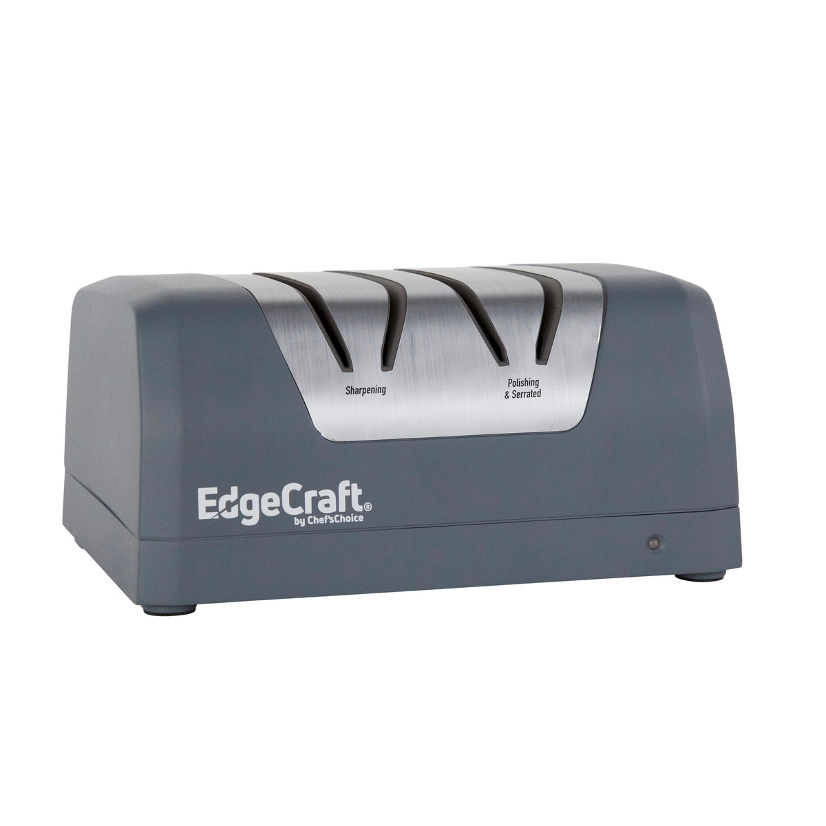 Edgecraft EDCB220 Rechargeable Two-Stage DC 220 Electric Knife Sharpener, for Most Outdoor and Household Knives, in Ice Gray (SHE22BGY11)