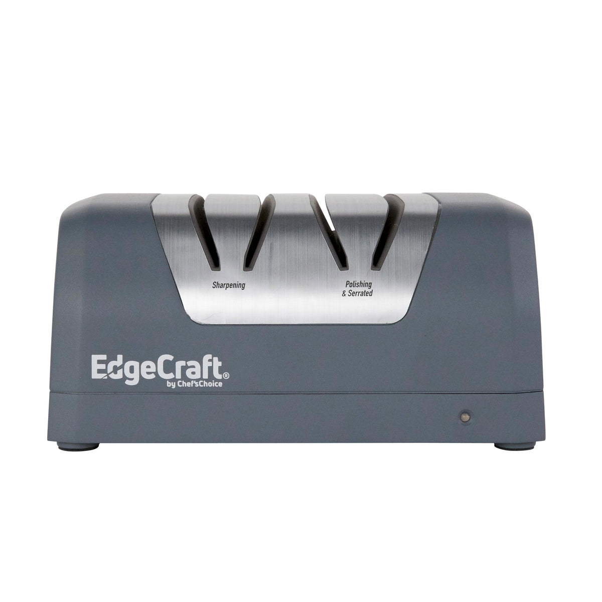 Edgecraft EDCB220 Rechargeable Two-Stage DC 220 Electric Knife Sharpener, for Most Outdoor and Household Knives, in Ice Gray (SHE22BGY11)