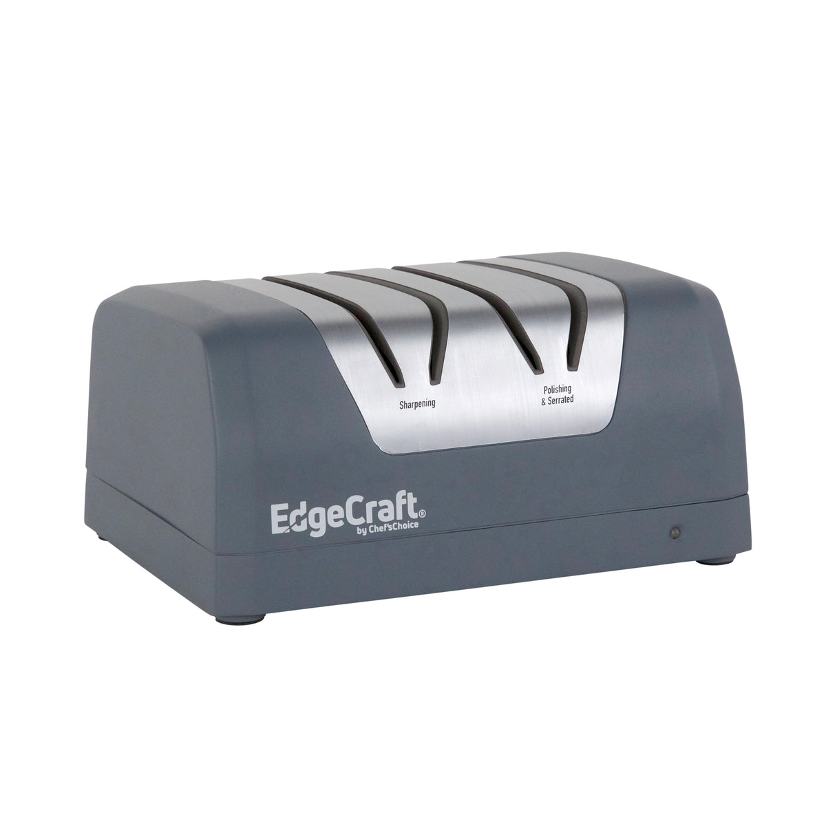 Edgecraft EDCB220 Rechargeable Two-Stage DC 220 Electric Knife Sharpener, for Most Outdoor and Household Knives, in Ice Gray (SHE22BGY11)