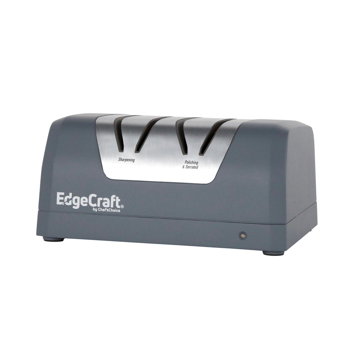 Edgecraft EDCB220 Rechargeable Two-Stage DC 220 Electric Knife Sharpener, for Most Outdoor and Household Knives, in Ice Gray (SHE22BGY11)