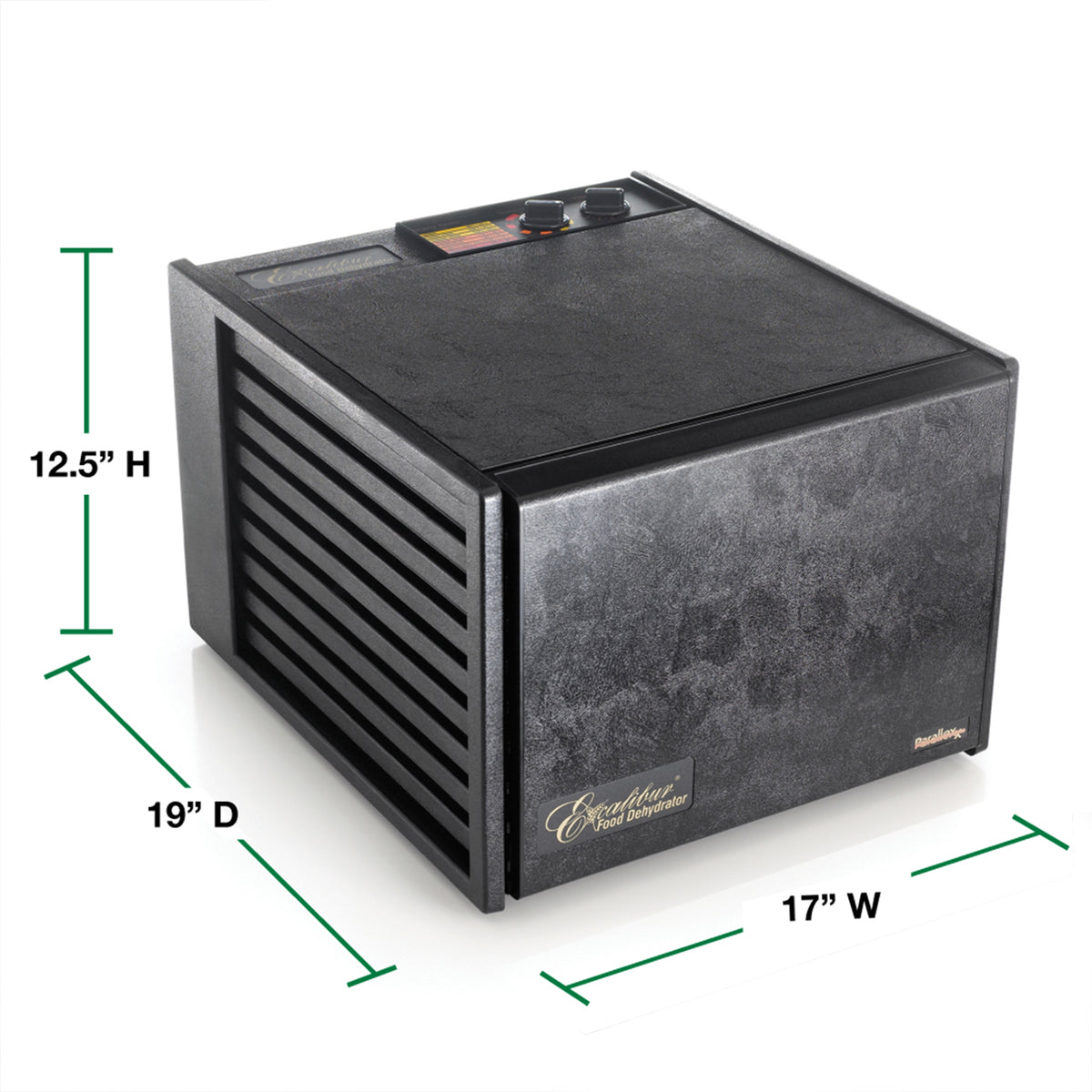 Excalibur 3926 9-Tray Food Dehydrator with 26-HR Timer and Adjustable Thermostat, in Black (3926TB)