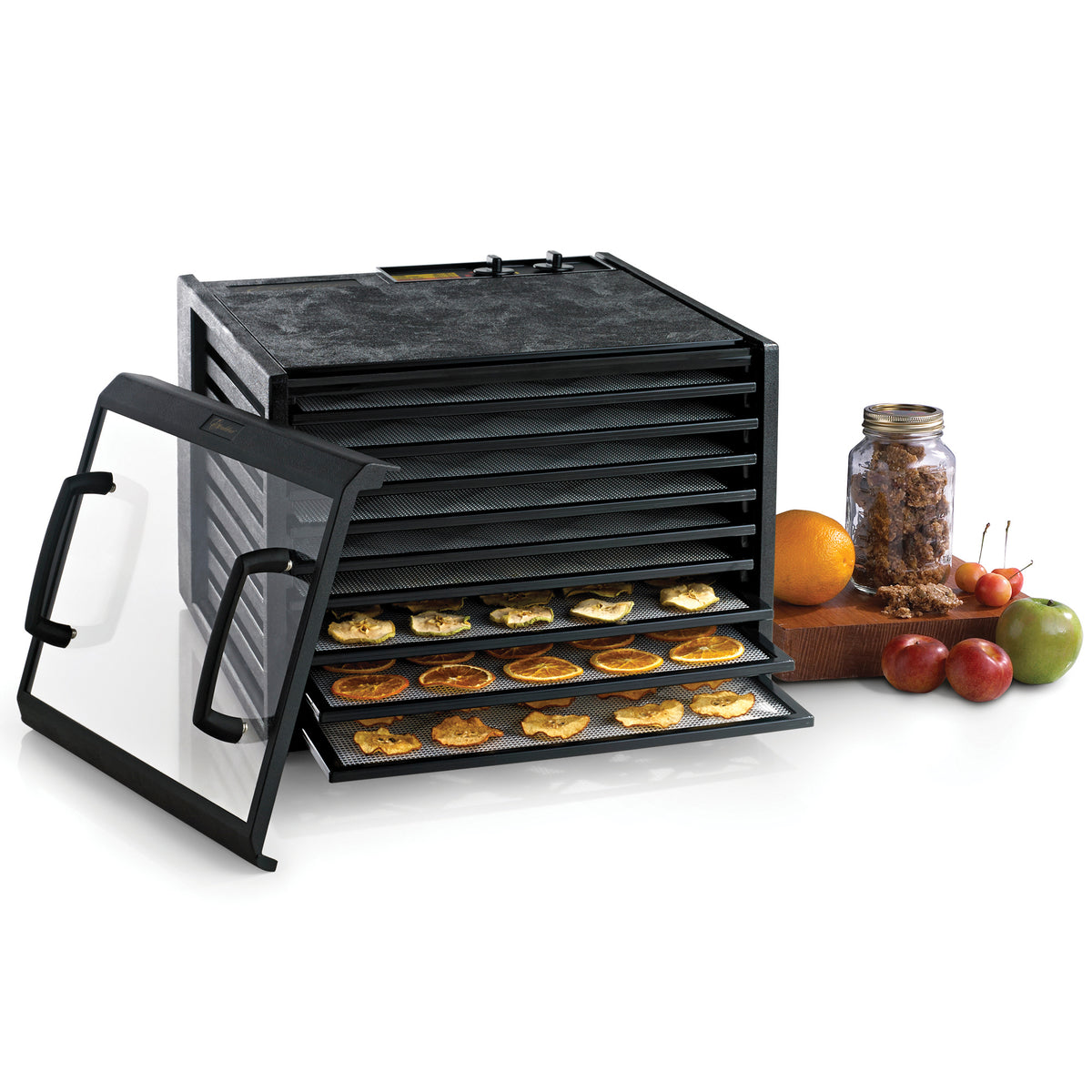 Excalibur 3926 3926TB Black 9Tray Food Dehydrator, 15 SQ. Ft. Drying Space, Adjustable Thermostat, 26-Hr Timer