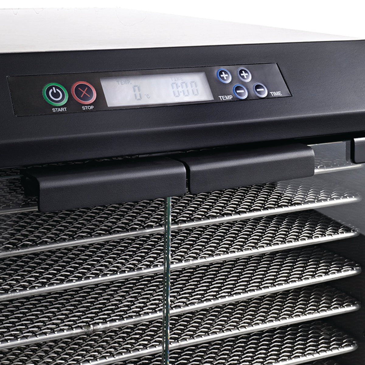 Excalibur EXC10EL 10 Tray Commercial Food Dehydrator with Adjustable Temperature Control and Two 99-Hour Timers, in Stainless Steel