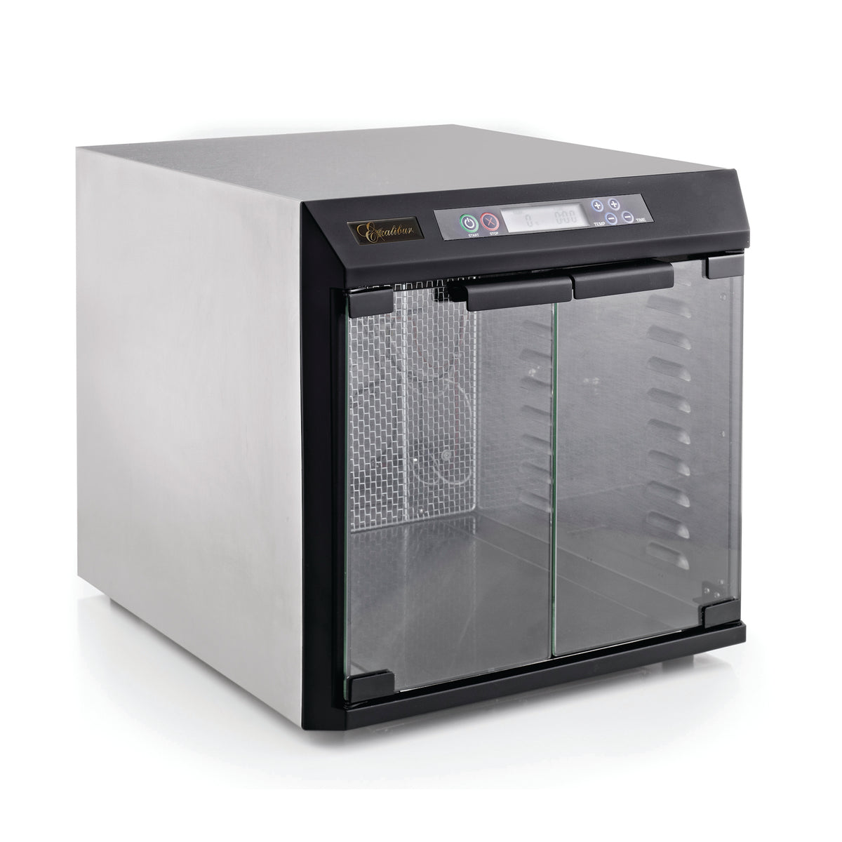 Excalibur EXC10EL 10 Tray Commercial Food Dehydrator with Adjustable Temperature Control and Two 99-Hour Timers, in Stainless Steel