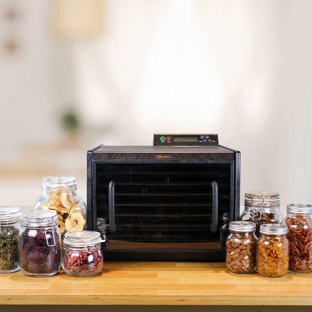 Excalibur 3948CDB 9-Tray Food Dehydrator with Digital 48-HR Timer and Adjustable Thermostat, in Black