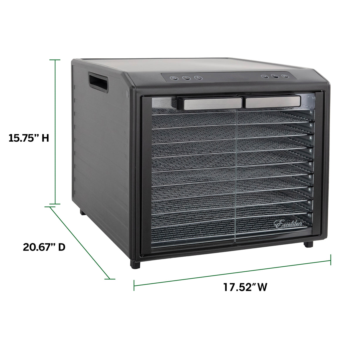 Excalibur DH10SC 10 Tray Select Digital Dehydrator, in Stainless Steel (DH10SCSS13)