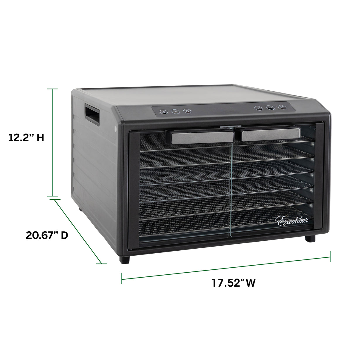 Excalibur DH06SC 6 Tray Select Digital Dehydrator, in Stainless Steel (DH06SCSS13)