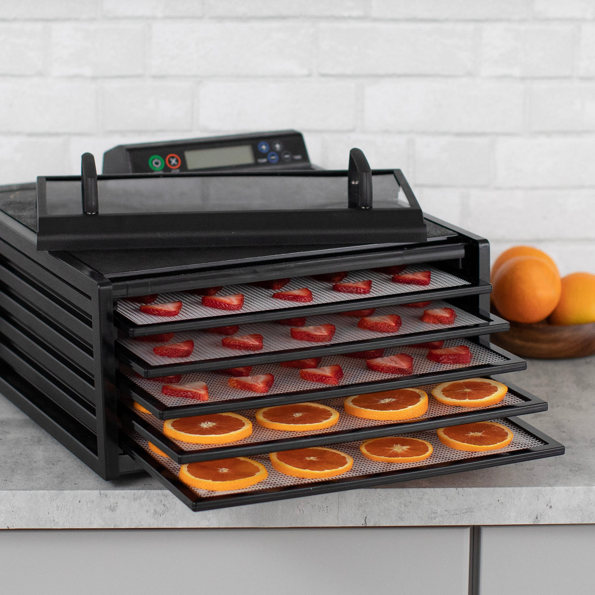 Excalibur 3548CDB 5-Tray Food Dehydrator with Digital 48-HR Timer, in Black